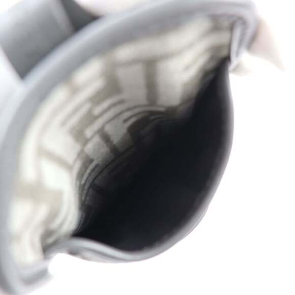 FENDI Gray Leather Zucca Pochette Shoulder Bag - Picture 6 of 9